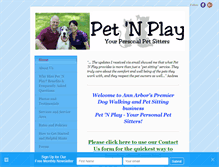 Tablet Screenshot of pet-n-play.com
